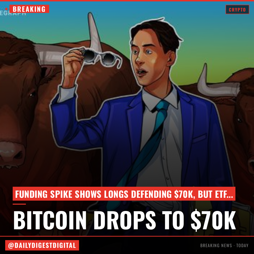 Bitcoin funding spike shows longs defending $70K: Will ETF outflows reverse bulls’ efforts?