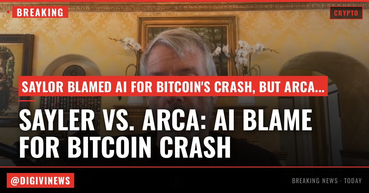 Saylor blamed AI for bitcoin crash. Arca has one word for that: Nonsense