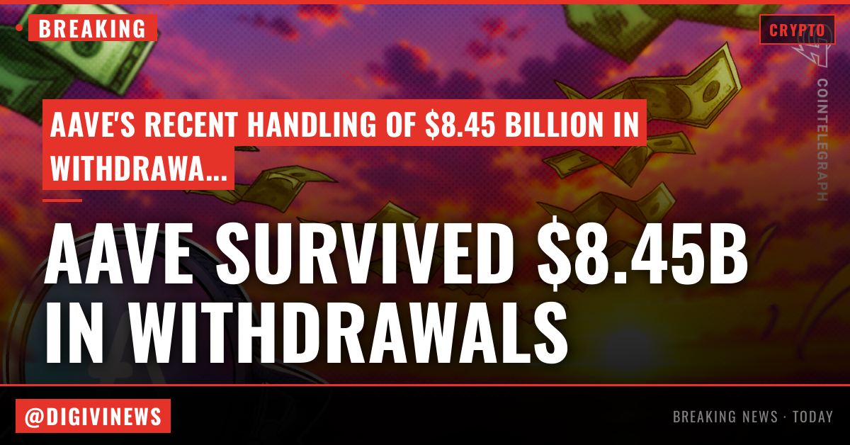 Aave survived $8.45B in withdrawals, but risk questions remain