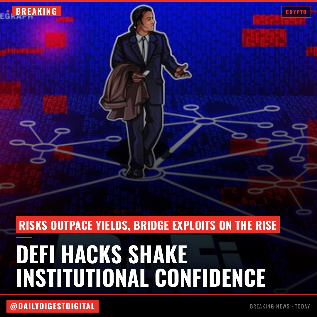 DeFi hacks shake institutional confidence as risks outpace yields