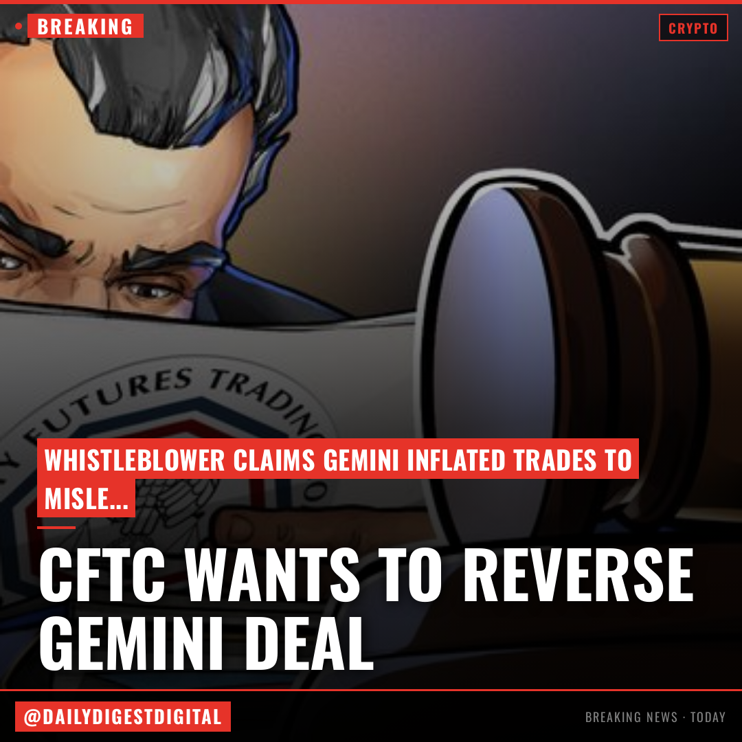 CFTC seeks to reverse settlement deal with Gemini
