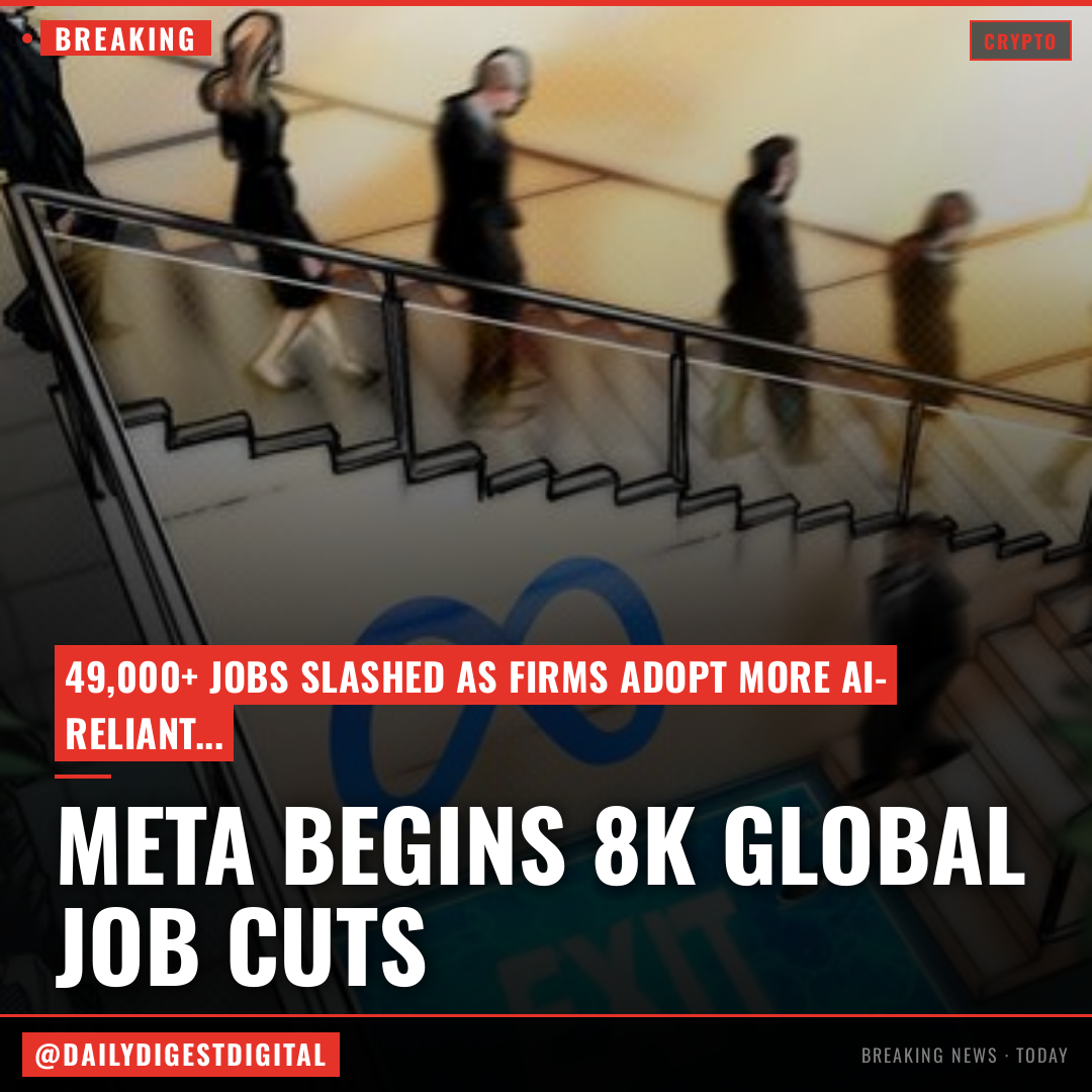 Meta begins 8K global job cuts, starting in Singapore