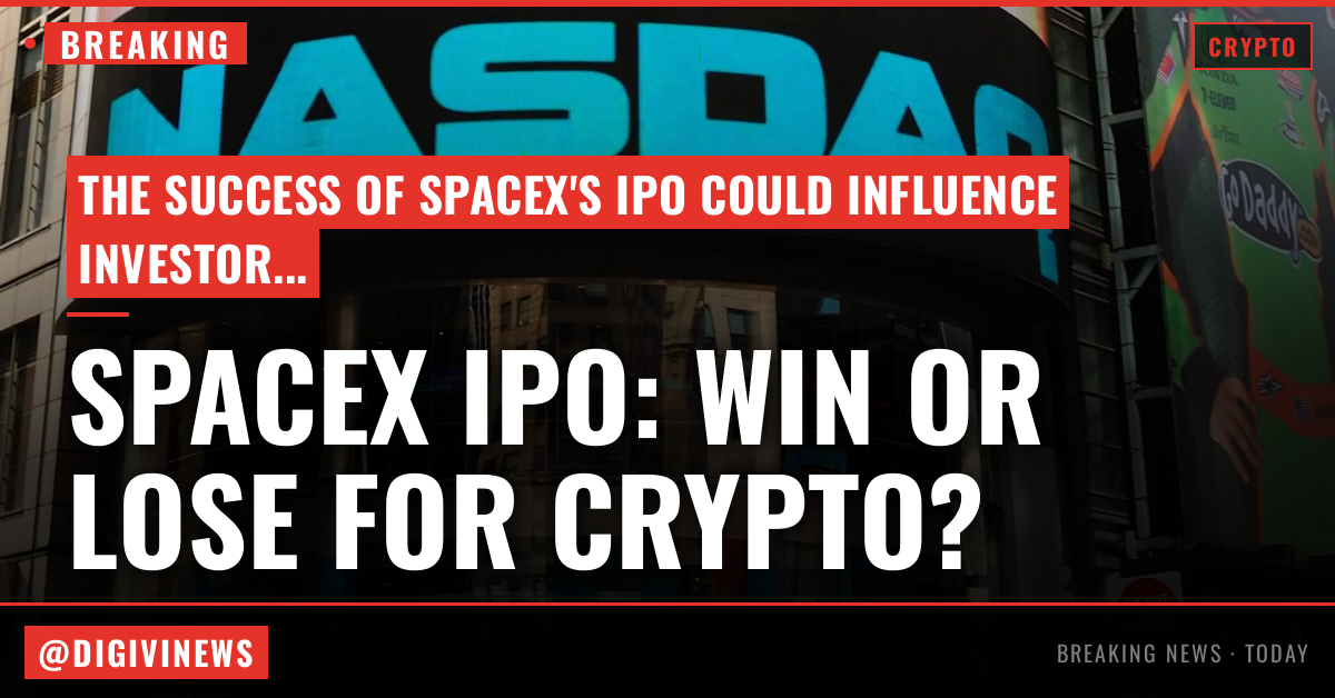 For crypto, SpaceX's stock market debut could go either way