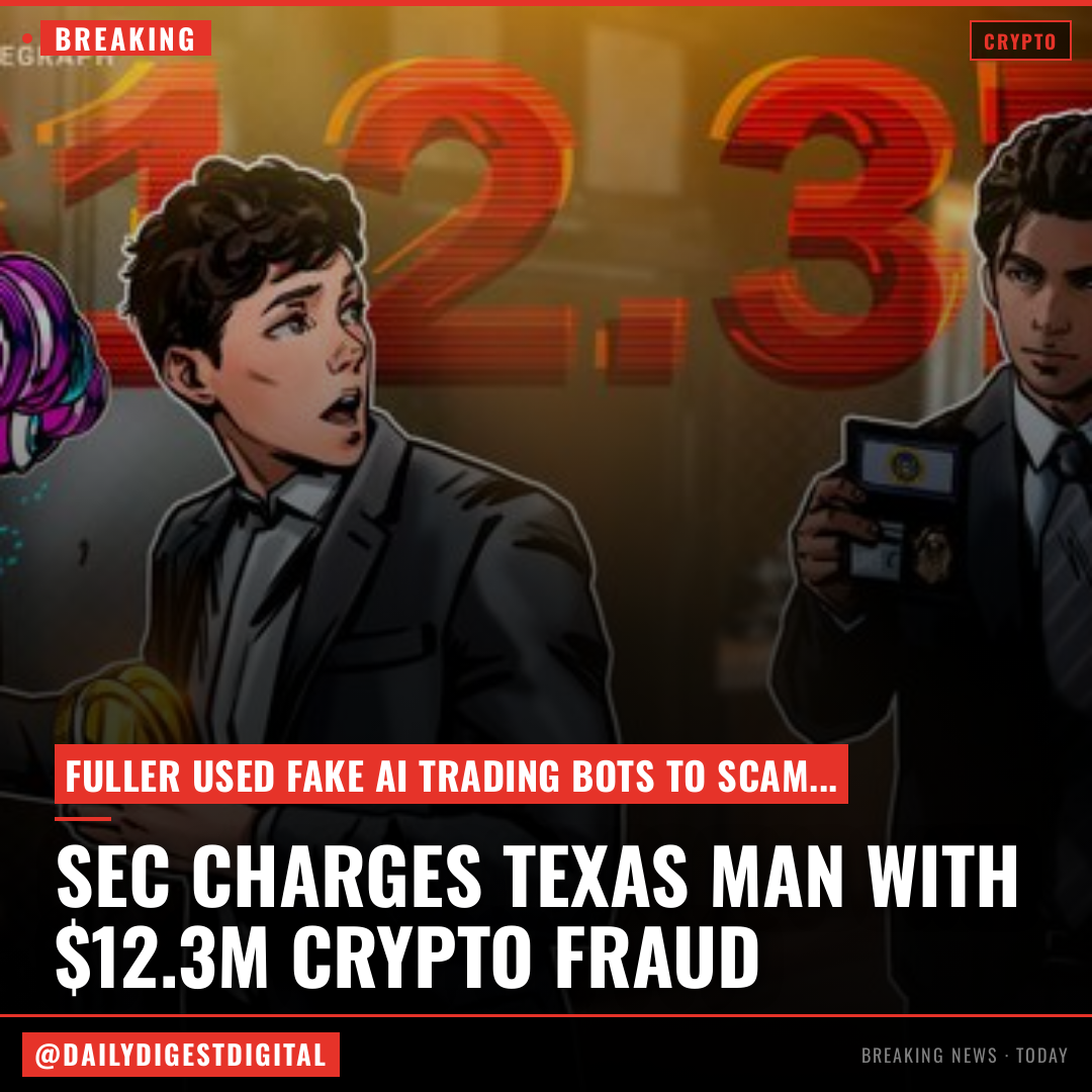 SEC charges Texas man with $12.3M crypto fraud using fake AI trading bots