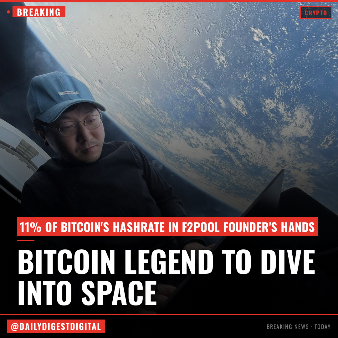F2Pool founder who controls 11% of bitcoin's hashrate to lead first SpaceX mission to Mars