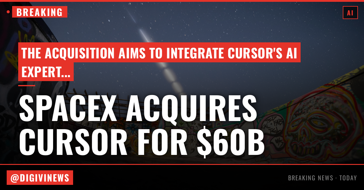 SpaceX to acquire Cursor for $60B in stock, days after blockbuster IPO