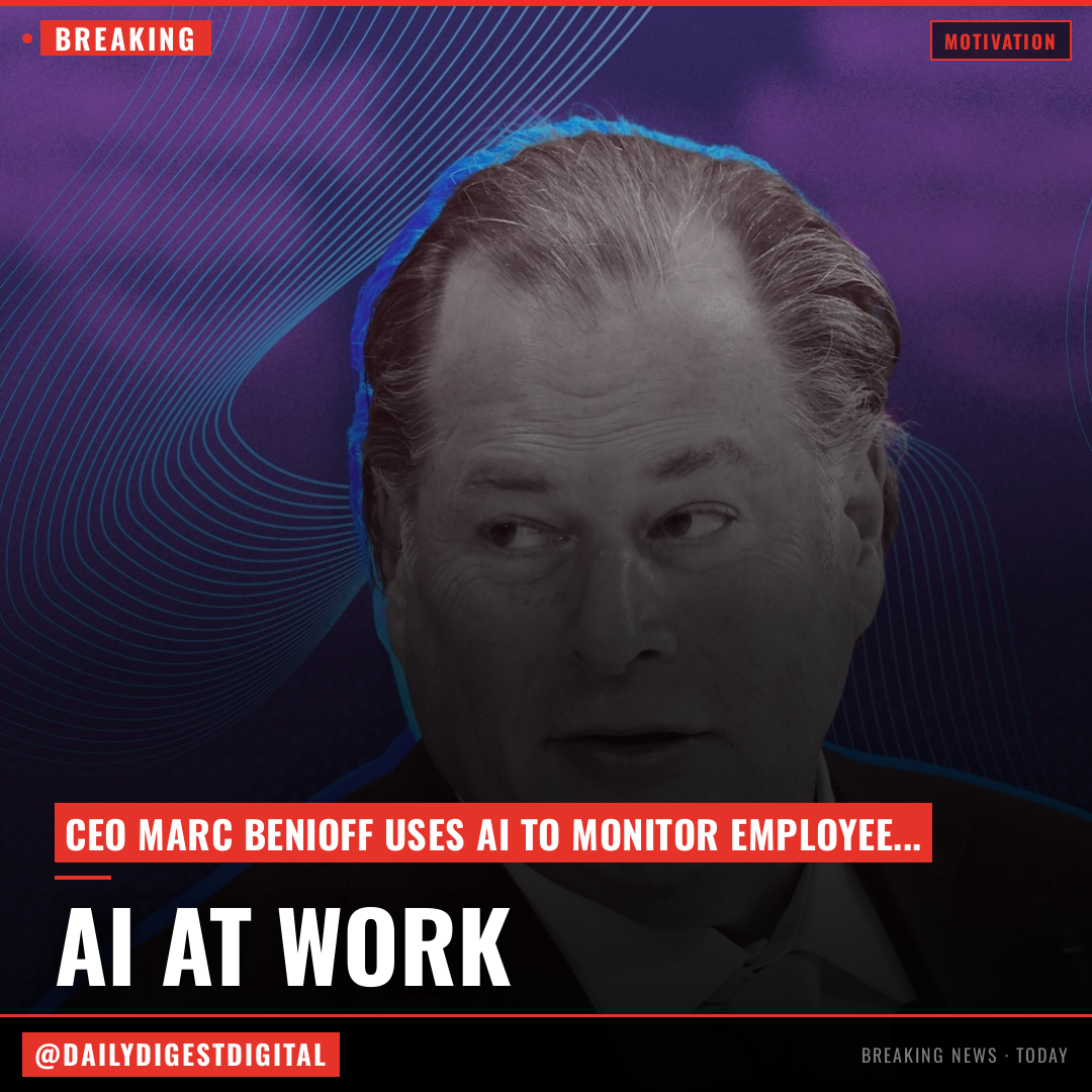 Salesforce CEO Marc Benioff Uses AI to Monitor Employee Complaints — And Your Boss Might Be Doing It Too