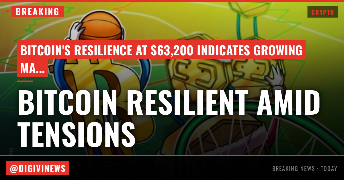 Bitcoin tags $63.2K as BTC price action ignores inflation, Iran Hormuz closure