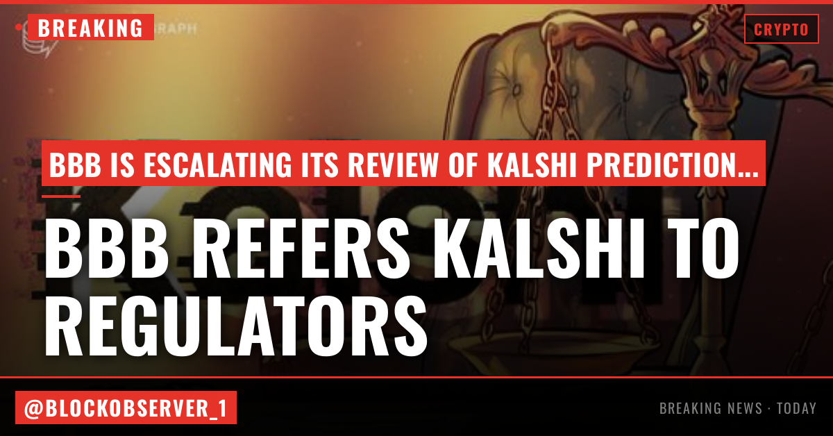 BBB refers prediction market Kalshi to state regulators over ad inquiry