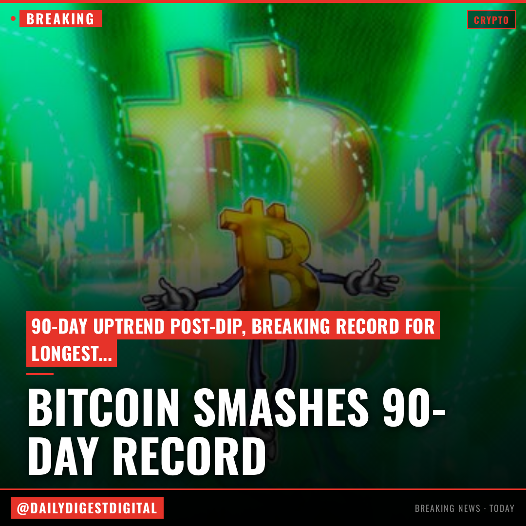 Bitcoin price record 90-day uptrend 'resembles bull market rally:' New analysis