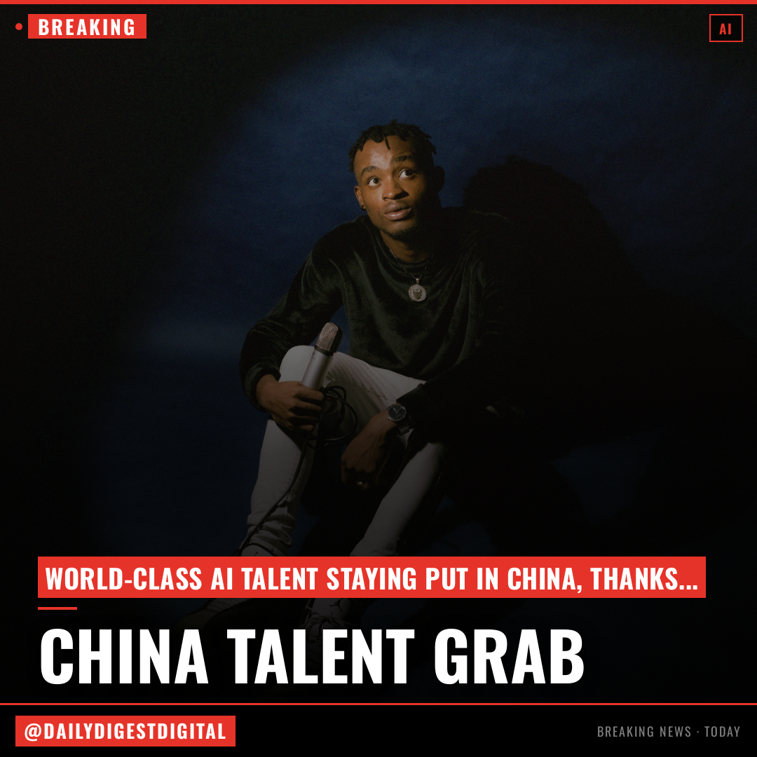 China is increasingly keeping its best AI talent to itself