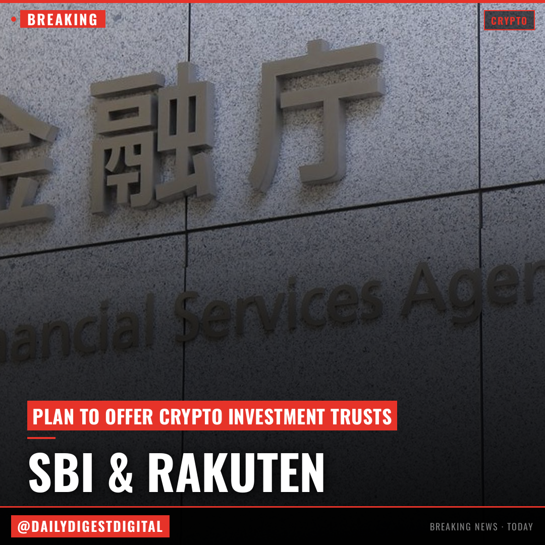 Japan's SBI Securities, Rakuten Securities plan to offer crypto investment trusts