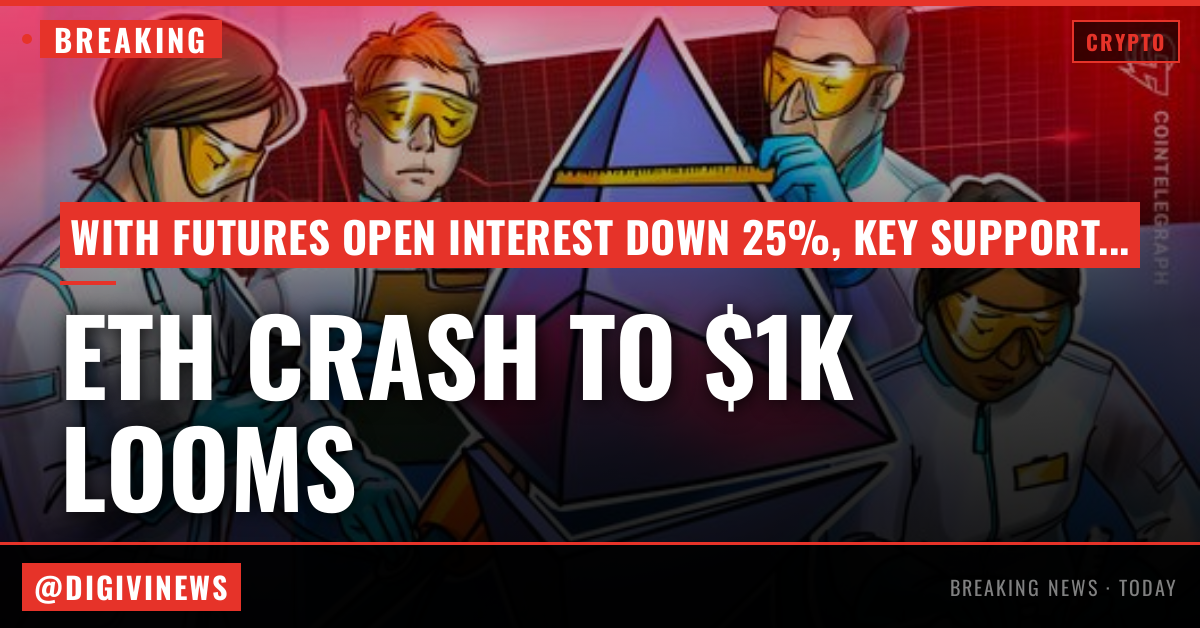 ETH crash to $1K looms if key support breaks: Will futures traders step in?