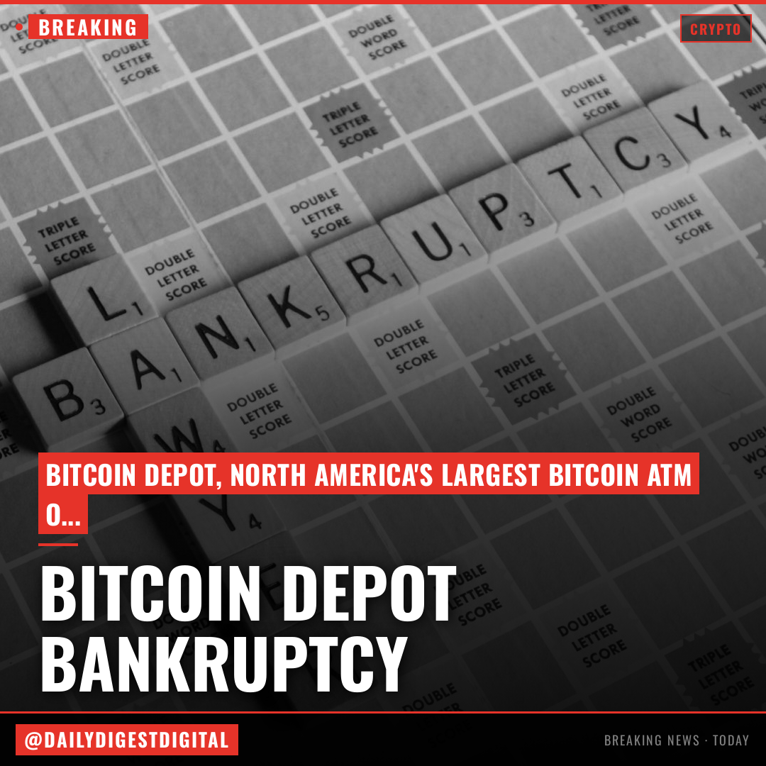 Bitcoin Depot, North America's largest bitcoin ATM operator, files for bankruptcy