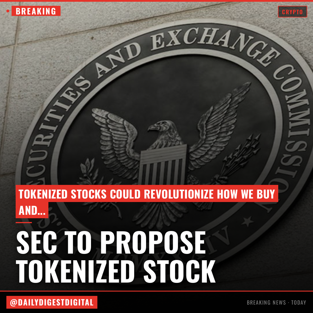 SEC to propose tokenized stock framework as Wall Street efforts deepen: Bloomberg
