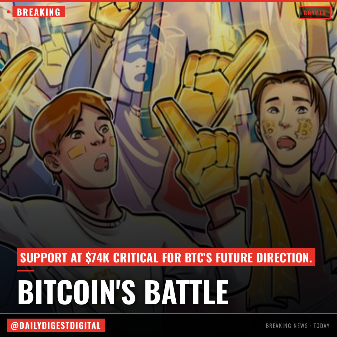 Bitcoin’s trend defining battle starts at the $74K support: Analyst