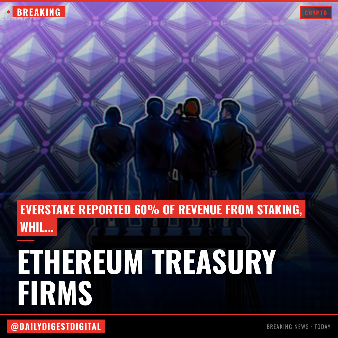 Ethereum treasury firms lean on staking as ETF pressure builds: Report