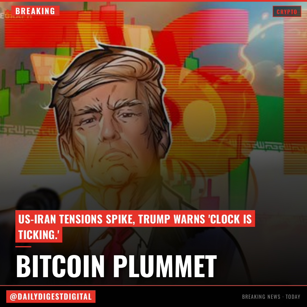 Bitcoin falls to $76K after Trump says ‘clock is ticking’ for Iran