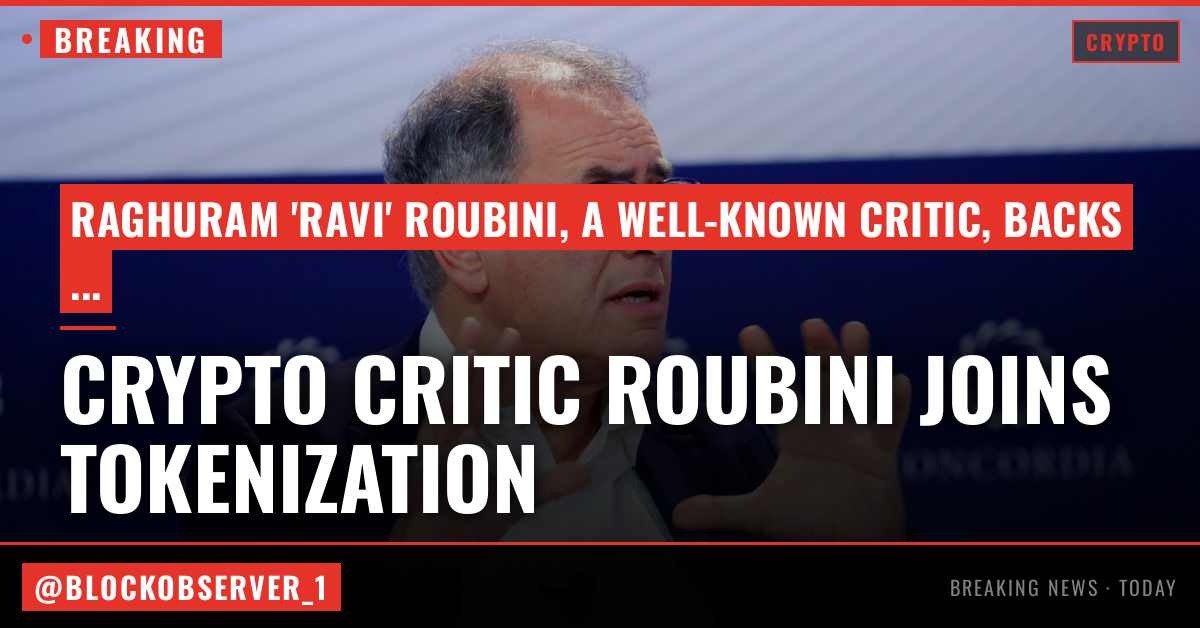 Crypto critic Roubini joins tokenization boom with onchain 'Technodollar'
