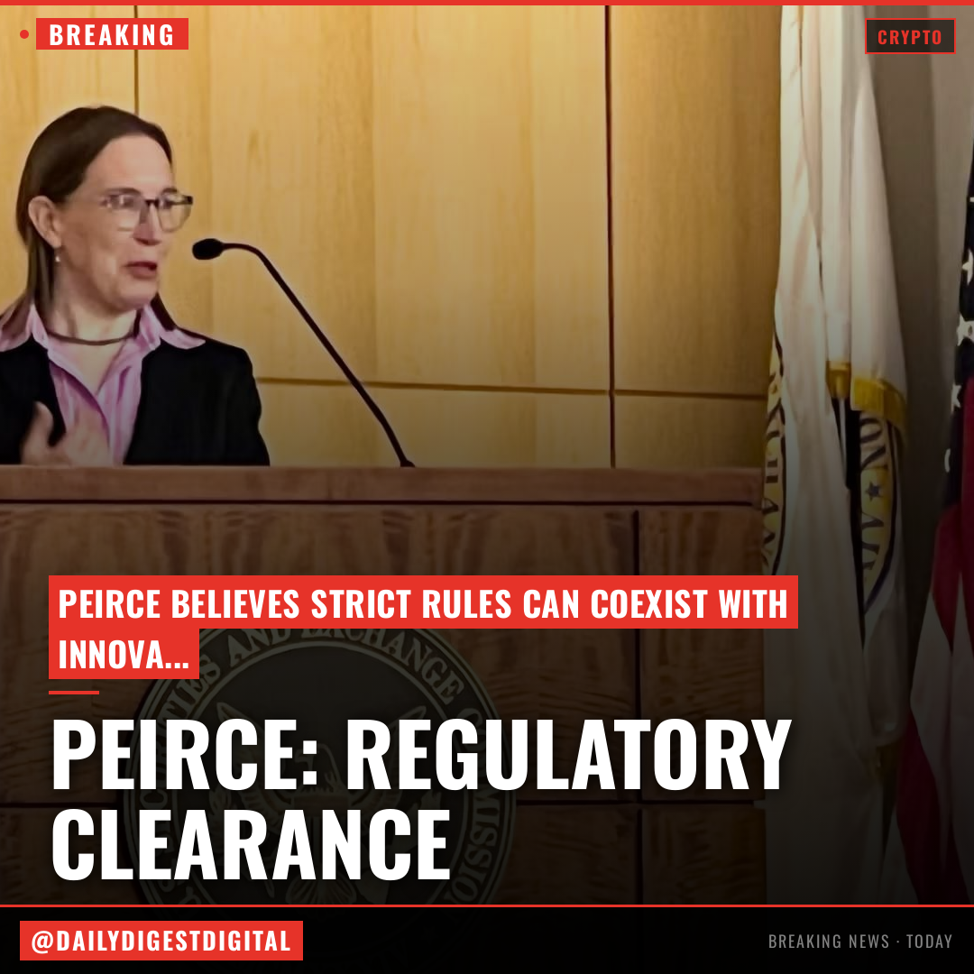 SEC Commissioner Peirce counters views that crypto rule will foster synthetic tokens