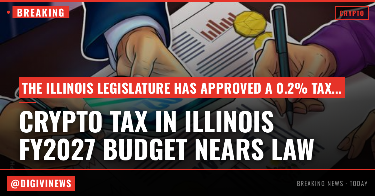 Crypto tax in Illinois FY2027 budget is one step away from becoming law