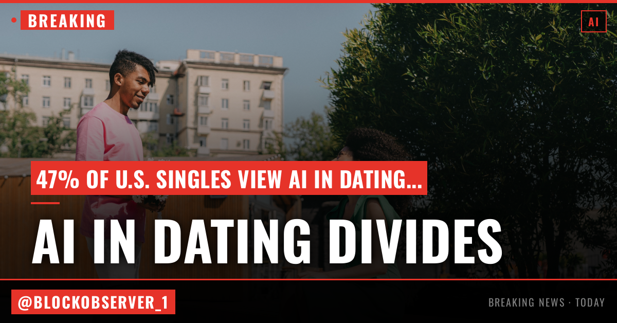 Almost half of U.S. singles feel negatively about AI in dating, Match says