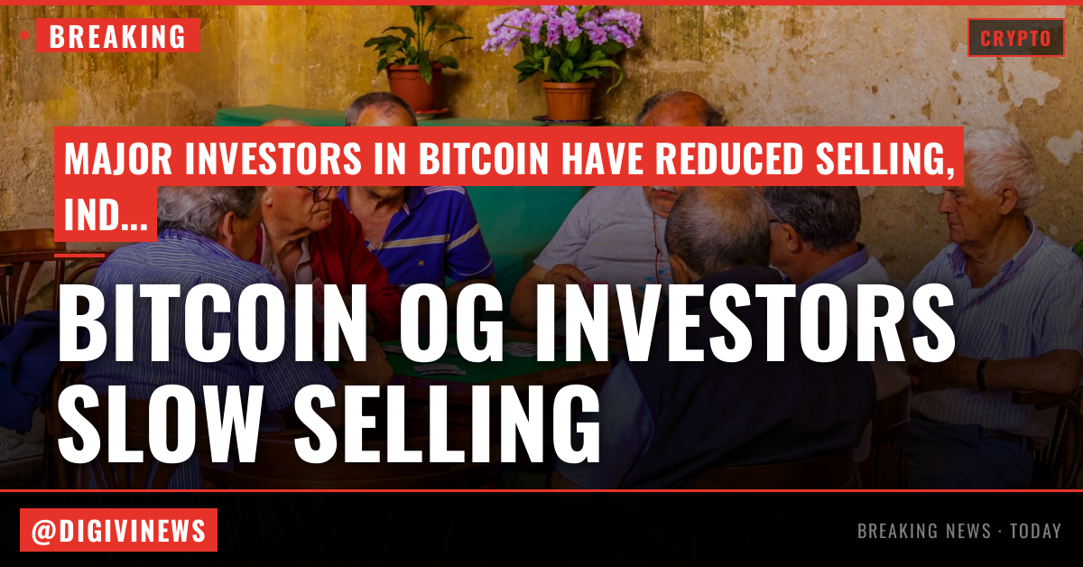 Bitcoin’s ‘OG’ investors have slowed selling in a bullish sign for the market