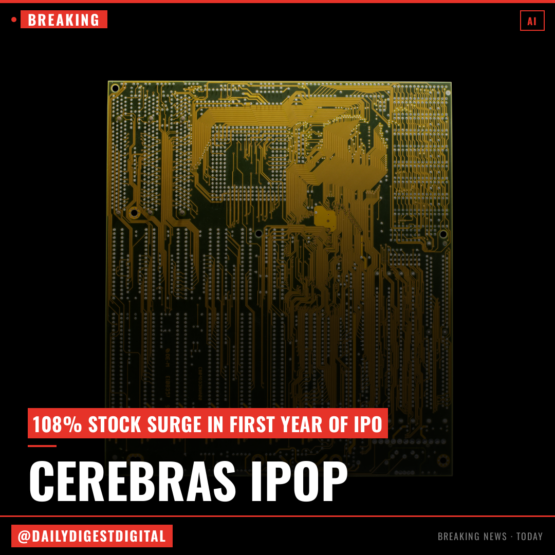 Cerebras raises $5.5B, then stock pops $108%, in the first huge tech IPO of 2026