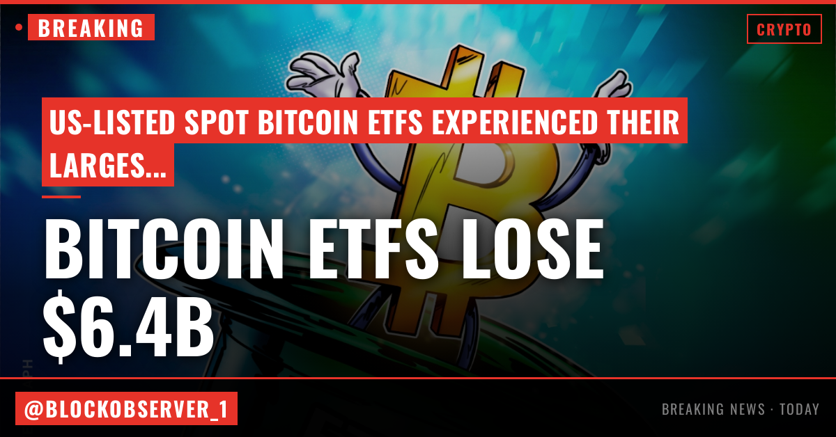 Bitcoin ETFs shed record $6.4B in 30 days amid crypto winter chill