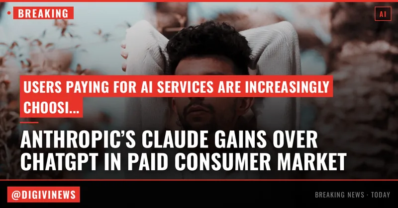 Anthropic’s Claude is winning over paid consumers, a market owned by ChatGPT