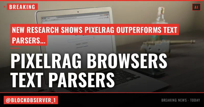 PixelRAG beats text parsers on accuracy and cuts AI agent token costs 10x