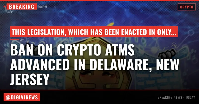 Delaware, New Jersey advance bills banning crypto ATMs