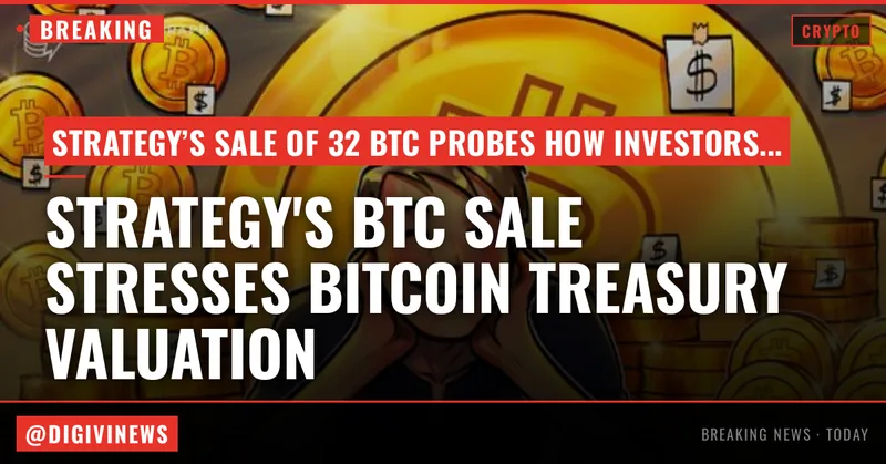 Strategy's BTC sale turns Bitcoin treasury into market stress test