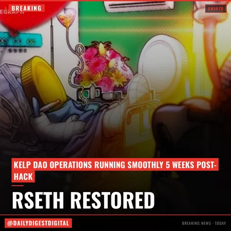 Kelp DAO says rsETH restored 5 weeks after $293M protocol hack