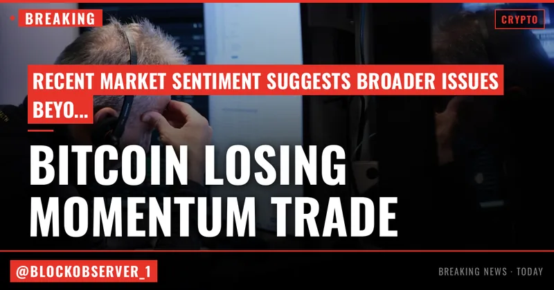 Bitcoin isn't crashing because of Saylor, it's losing the momentum trade