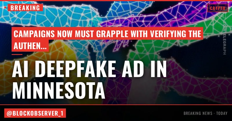 AI deepfake election ad in Minnesota raises transparency concerns