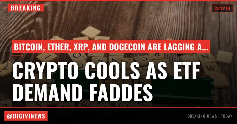 Bitcoin, ether, XRP, dogecoin lag a nine-week stocks rally as ETF demand cools