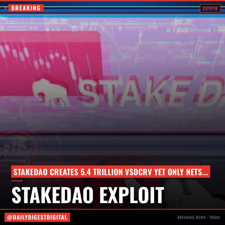 StakeDAO exploit creates 5.4 trillion vsdCRV but nets only $91K