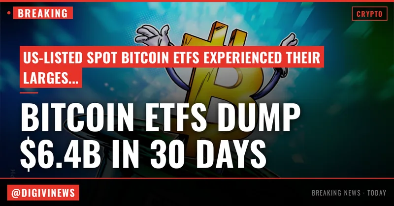 Bitcoin ETFs shed a record $6.4B in 30 days amid crypto winter chill