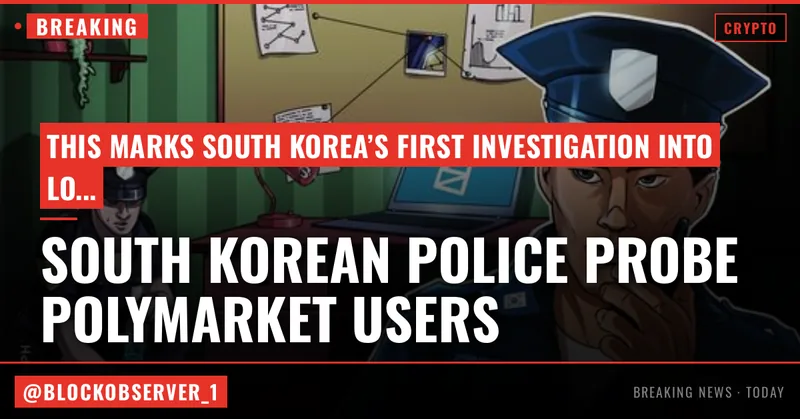 South Korea police probe Polymarket users over illegal gambling claims: Report