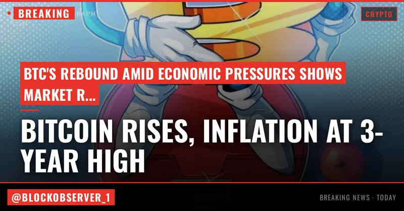 Bitcoin rises despite US inflation hitting 3-year high: Where will BTC price go?