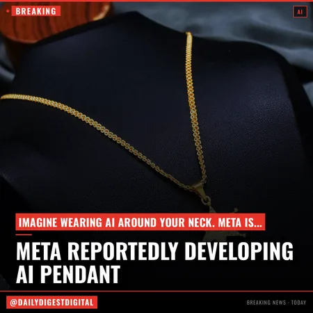 Meta is reportedly developing an AI pendant