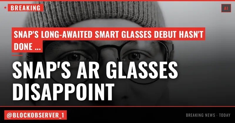 After unveiling ridiculously expensive AR glasses, Snap’s stock takes a dive