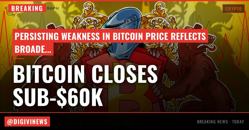 Bitcoin makes first sub-$60K close since Q3 2024 as tech stocks enter ‘deep bear market’
