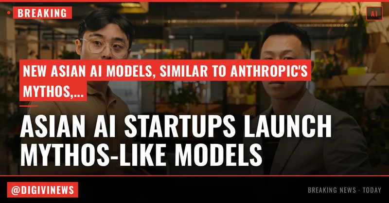 Asian AI startups launch Mythos-like models as Anthropic’s export ban drags on