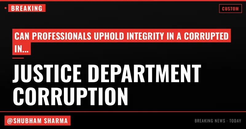 There’s No Escaping the Rot in This Justice Department