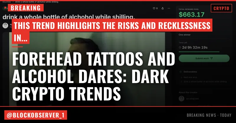 Forehead tattoos and alcohol dares: Inside the dark underbelly of crypto's memecoin craze