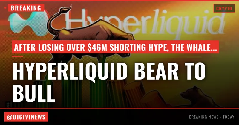 Hyperliquid bear turns bullish after losing over $46M shorting HYPE