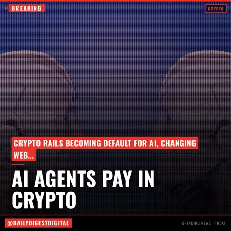 Crypto rails are becoming the default payment layer for AI agents, report says