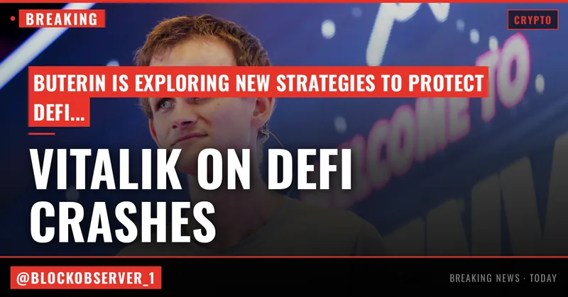 Ethereum's Vitalik Buterin is rethinking how DeFi handles market crashes